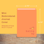 handmade fabric journal cover size guide 2.75 x 4.75 inches – hello.aj